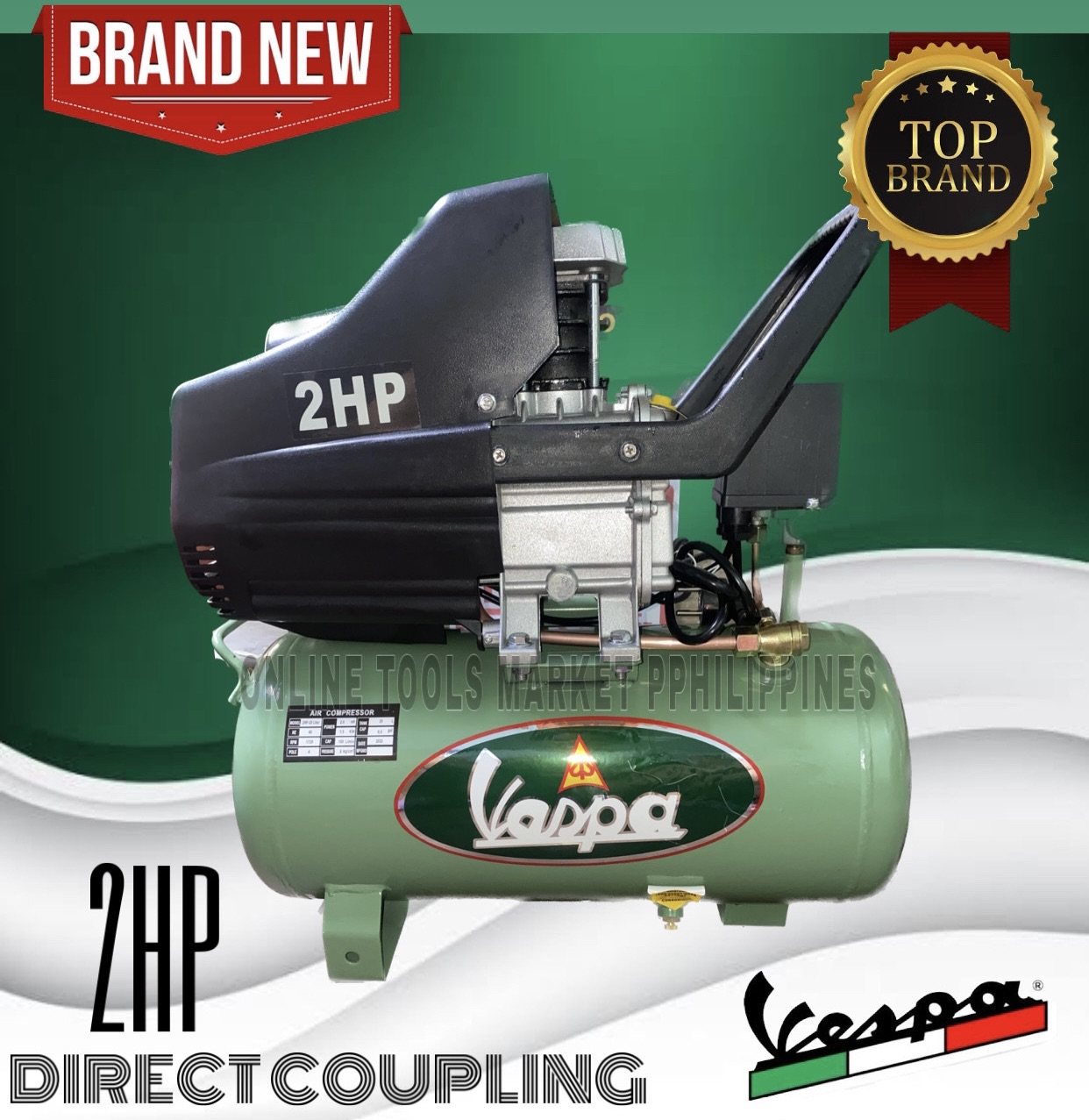 VESPA Air Compressor 2HP Direct Coupling