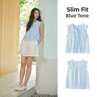 Semir | Bow Detail Cotton Short Sleeve Blouse