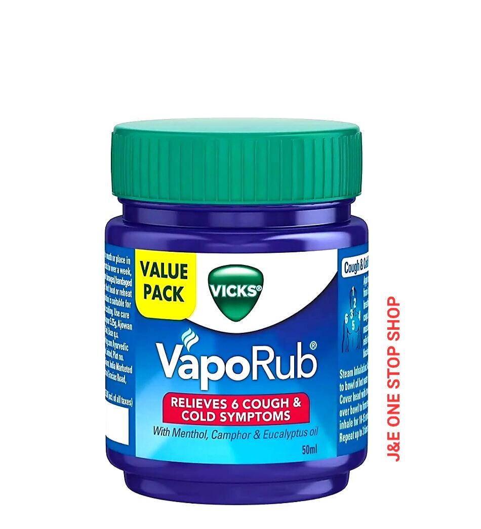 VICKS Vaporub 50g Camphor, Menthol, Eucalyptus Oil 1pc | Lazada PH