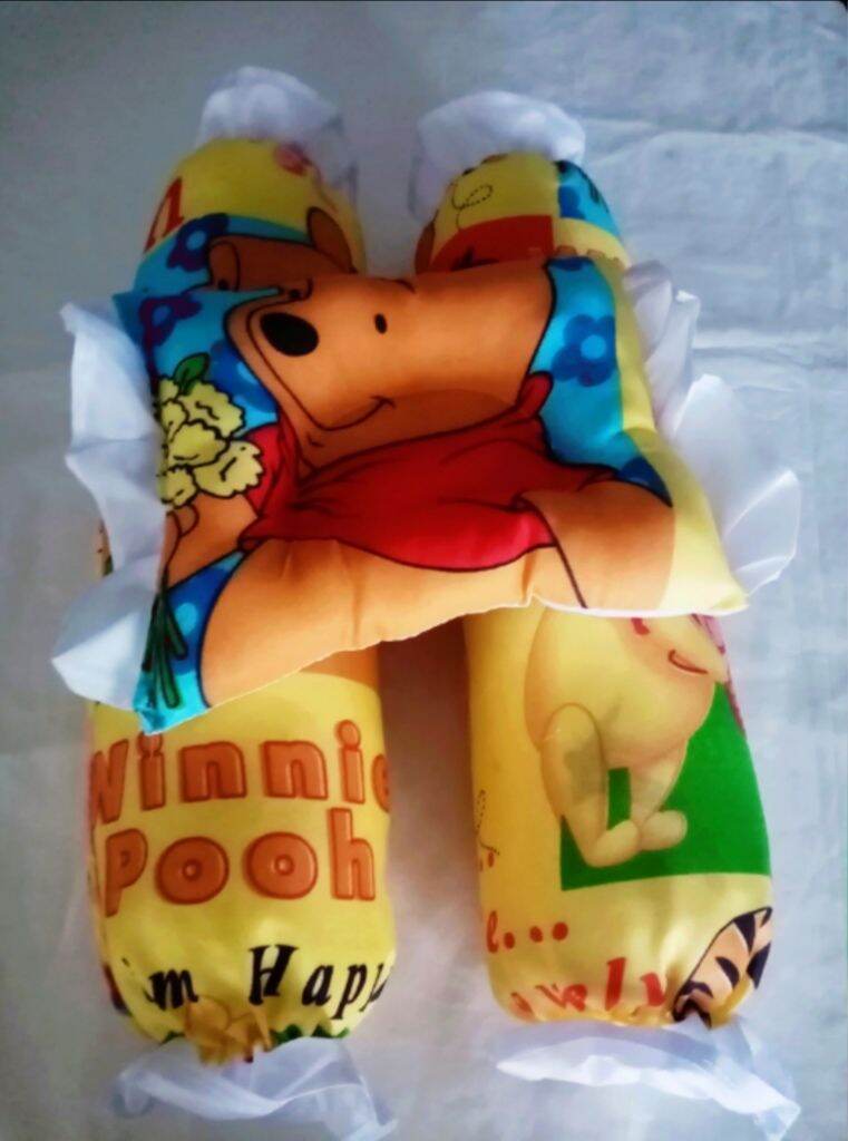 3in1 Newborn Baby Pillow Set Unisex design Bolster/Hotdog pillow