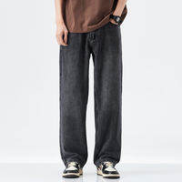 Hansca | Retro Vintage Washed Straight Leg Jeans
