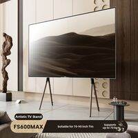 Brateck | Movable Wooden Base TV Stand 45-90 inches