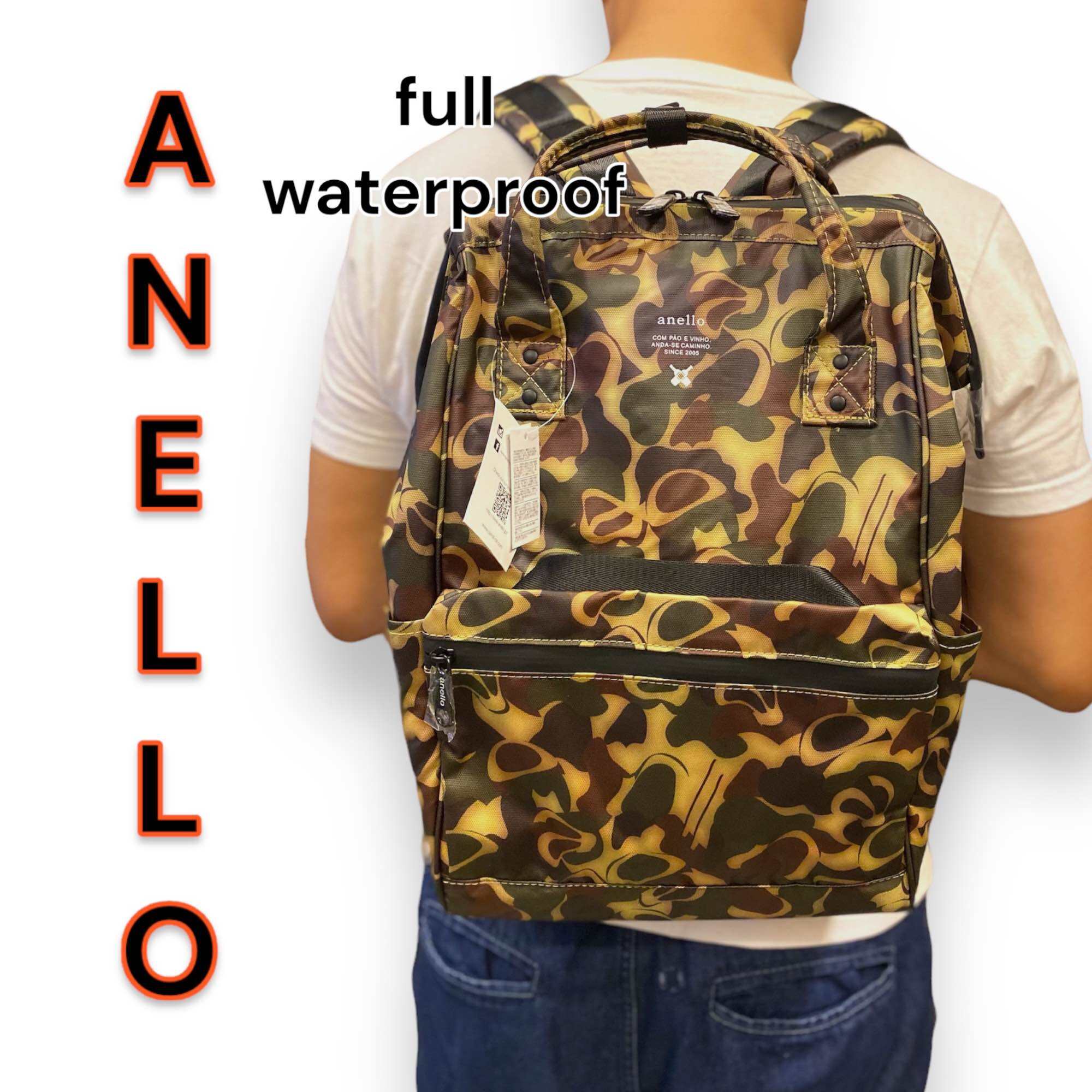 ANELLO JAPAN ONHAND PH FULL WATER PROOF BACKPACK WITH LAPTOP
