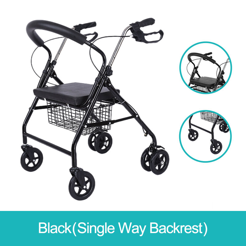 【UniHey】Rollator Walker for Adult Heavy Duty Medical Walker for Senior