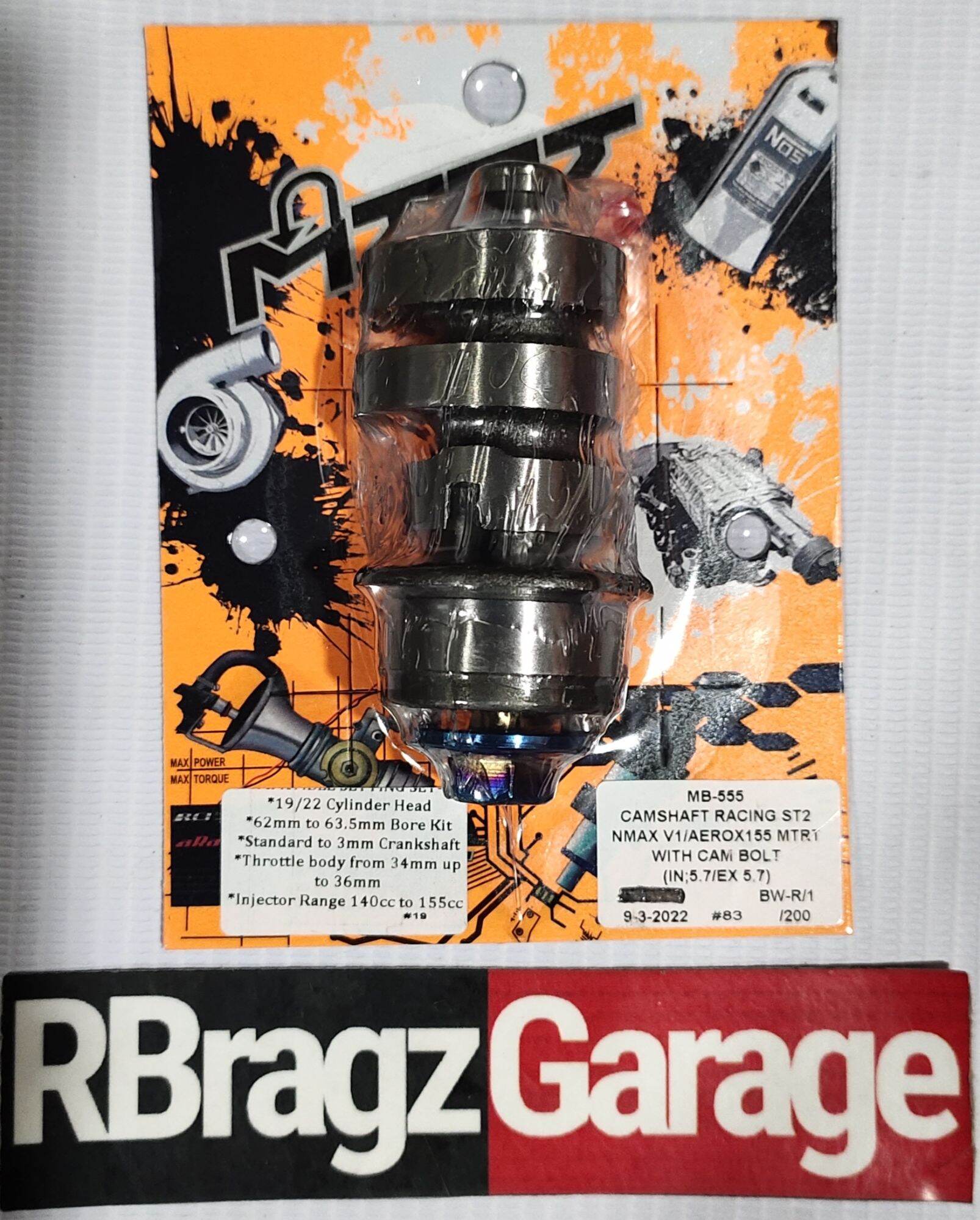 MTRT Camshaft Stage 2 w/ Timing Gear Bolt Nmax / Aerox Lazada PH