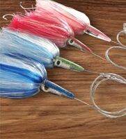 Pointed Resin Head Tangigue fish lure / wahoo lure set with hookscable and swivel