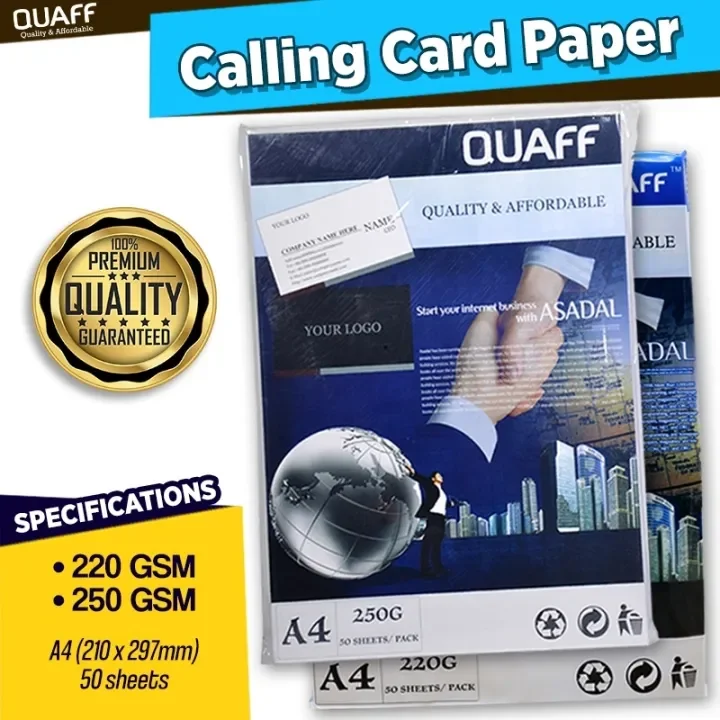 QUAFF Calling Card Paper (220/250GSM) - Comcard