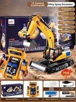 KAKABEIER | Remote Control Metal Educational Excavator Toy for Boys 3 to 6 Years Old