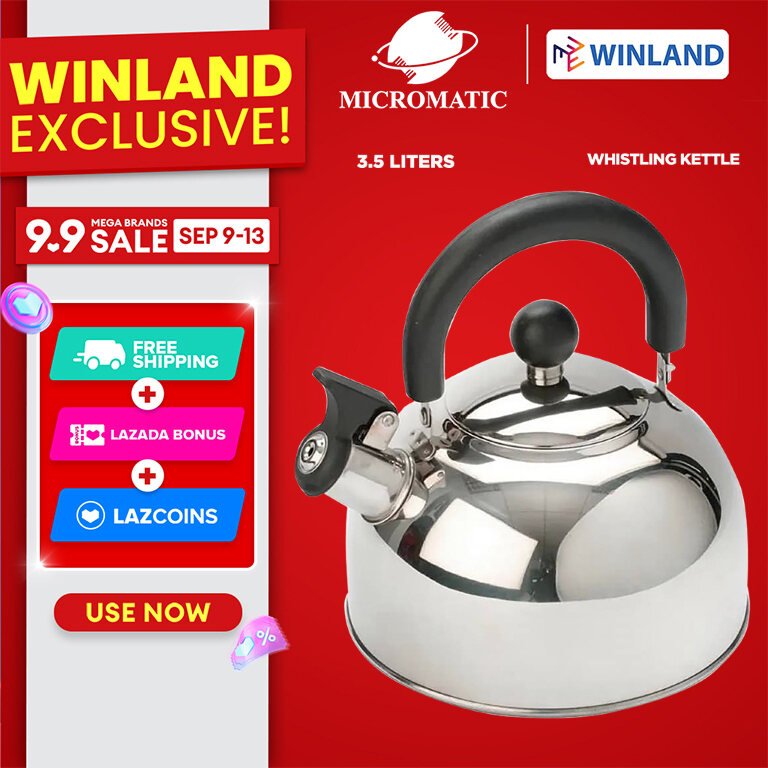 MICROMATIC Stainless Steel Whistling Kettle