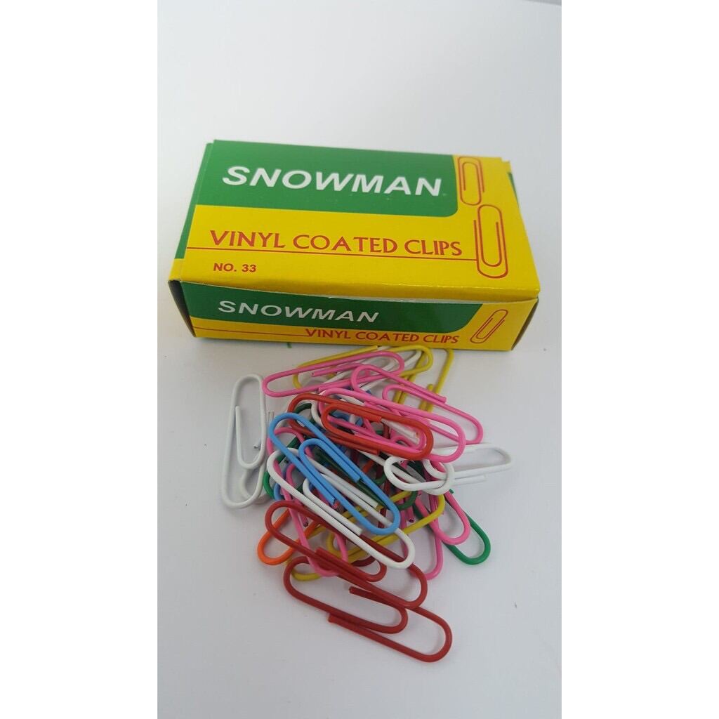 Snowman paper clip 1box