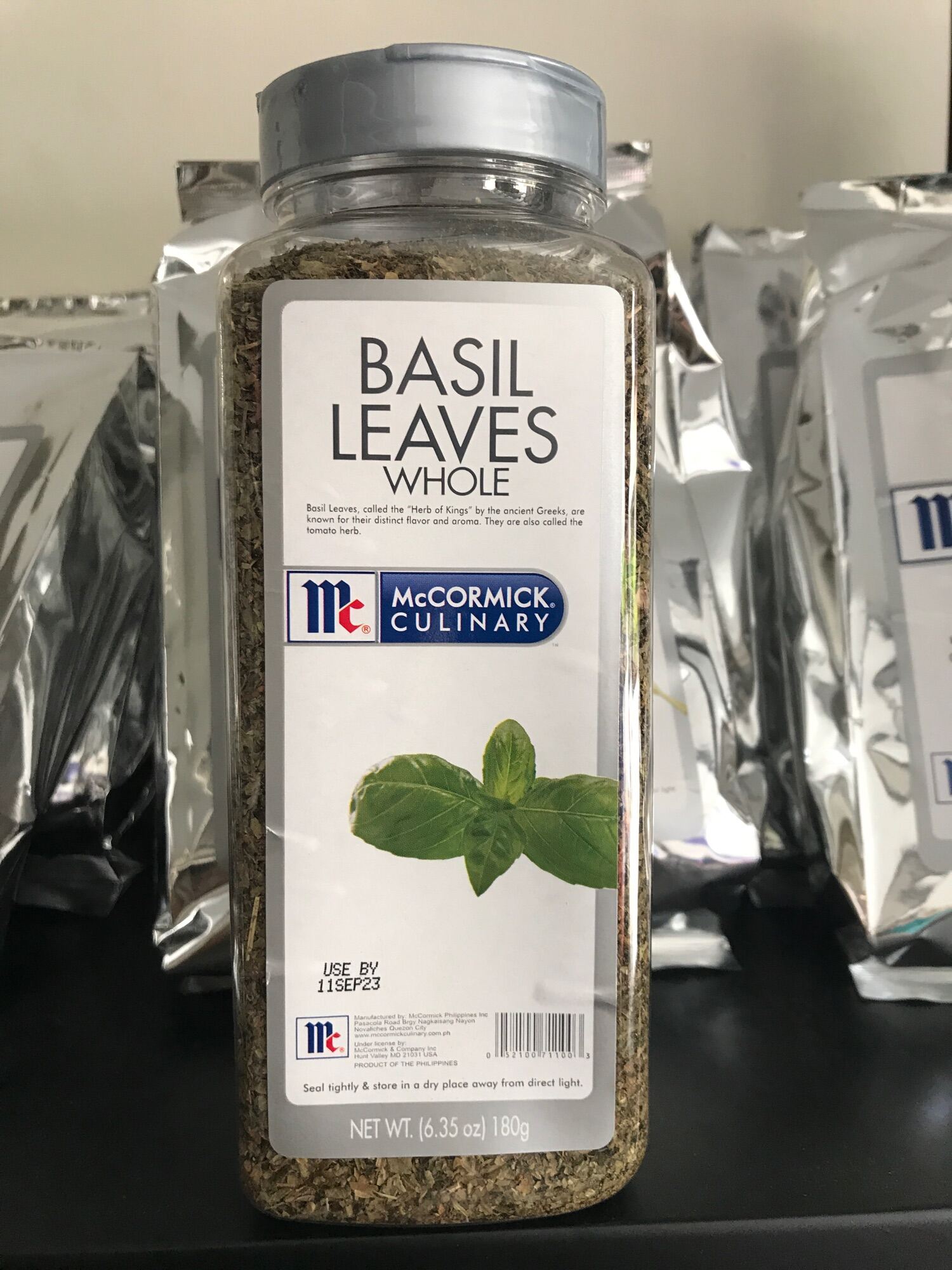 McCormick BASIL LEAVES WHOLE 180g Lazada PH