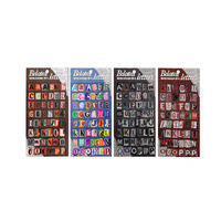 Gimue | Retro Style Letter Decorative Stickers