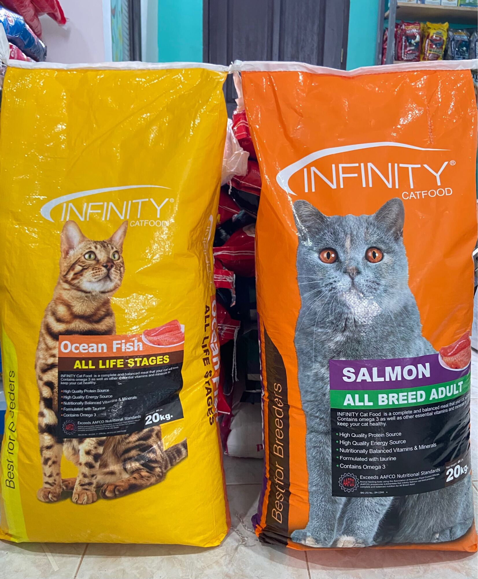 Infinity Cat Food Dry All life Stages All Breed Per Kilo