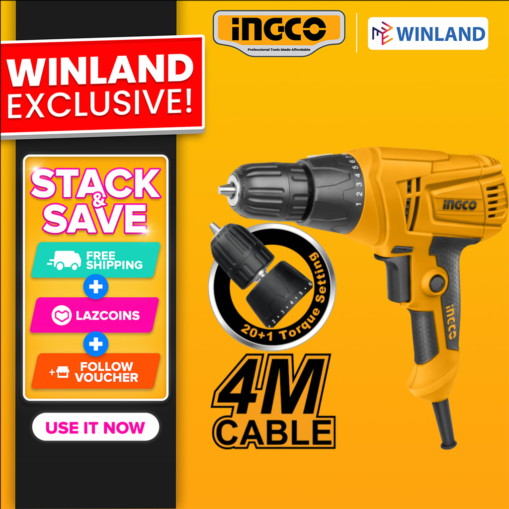 INGCO by Winland Electric Drill Hand Drill 280W ED2808