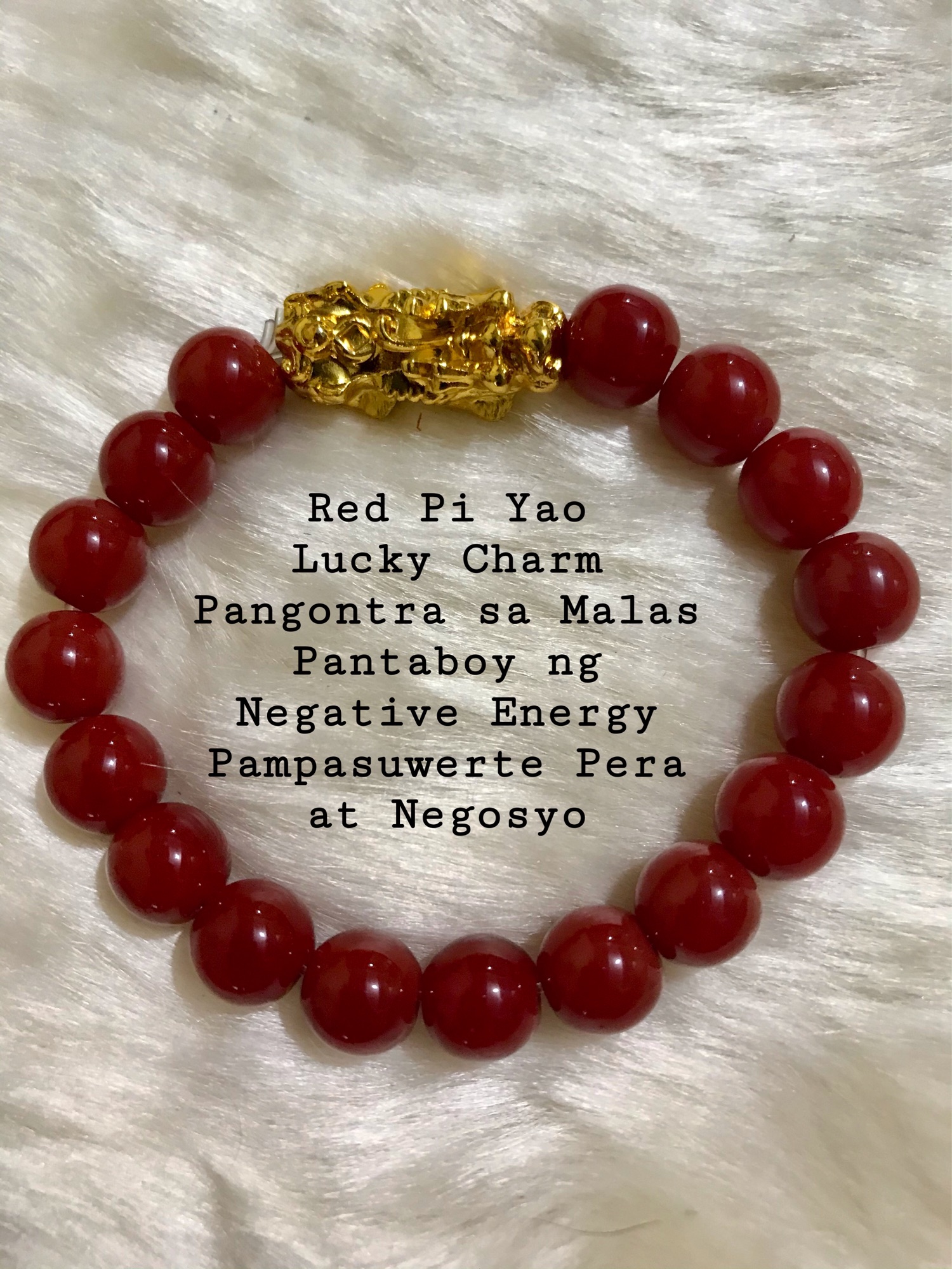 Red Lucky Charm Piyao Bracelet Blessed and Cleansed