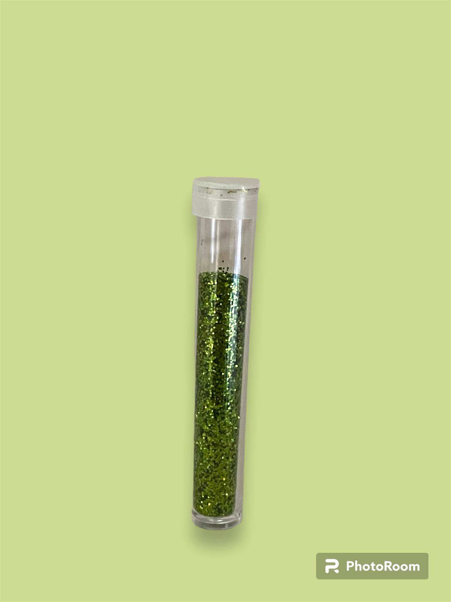 Glitters Metallic for Arts and Crafts Scrapbook Design - Clear tubes with metallic glitter in black blue orange green purple red gold silver - Ideal for scrapbooking and craft projects.