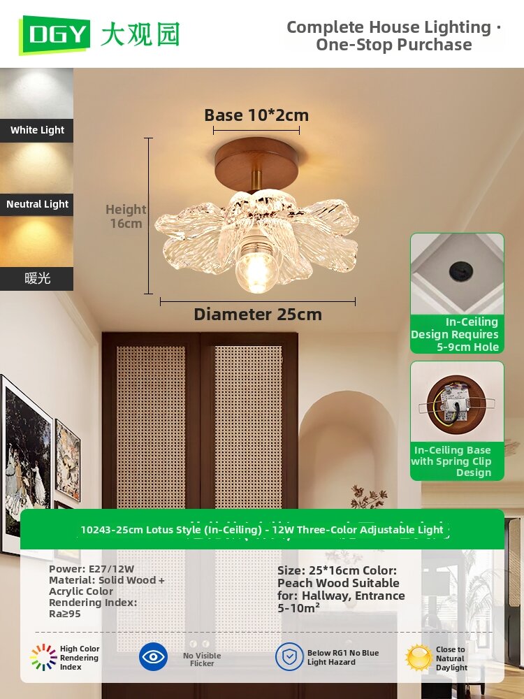 DGY | French Retro Luxe Glass Corridor Light