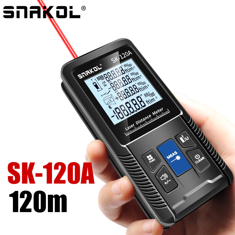 Snakol Laser Distance Meter - Ranges 40m to 120m