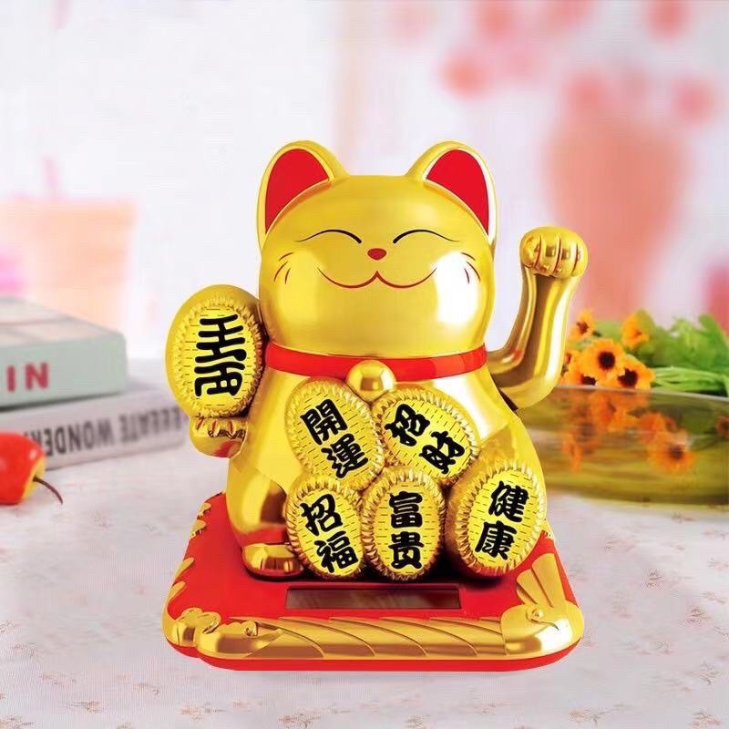 Feng Shui Lucky Cat Lucky Beckoning Waving Wealth Cat