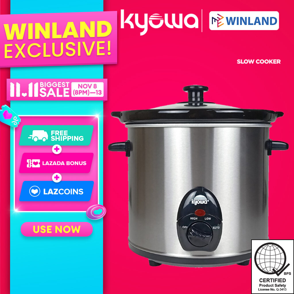 KYOWA by Winland KW-2802 Round Slow Cooker 3.0L