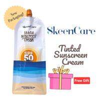 SkeenCare Sunblock Cream Tinted Extra Protect with Aloe Vera Extract SPF50 50ML  Sunscreen Protection Non Sticky Anti Aging UVA UVB Protection