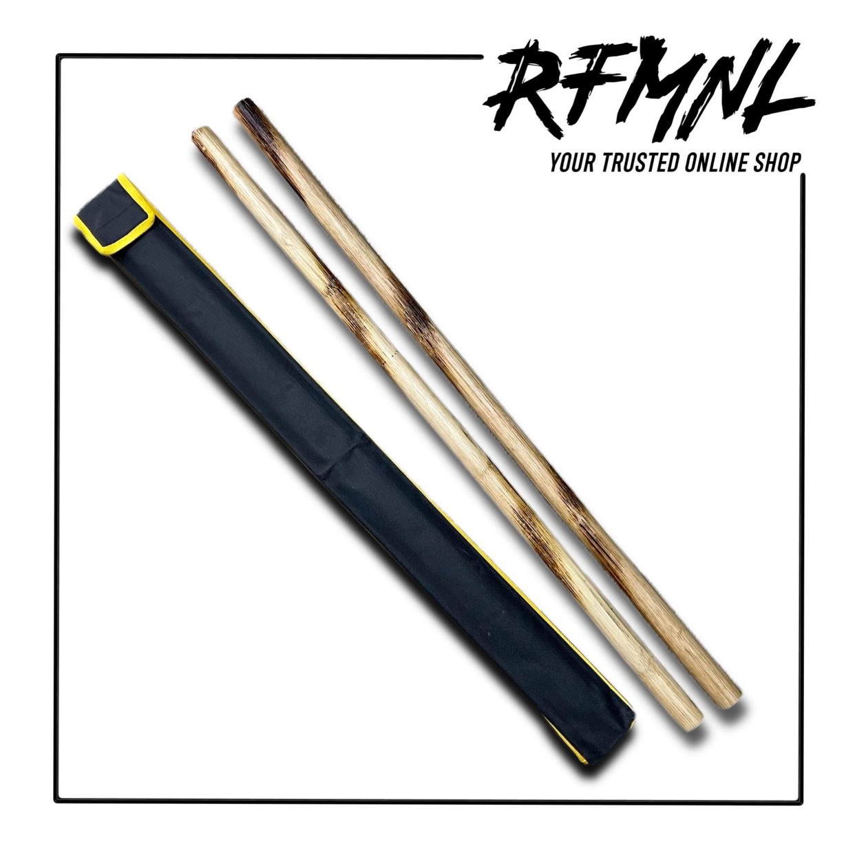 Arnis Sticks Pair with case 28 inches long