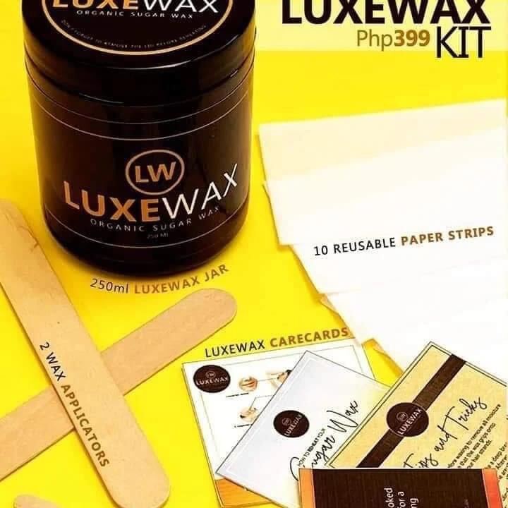 LUXEWAX DIY Sugar Waxing Kit Painless Natural Hair Removal Wax