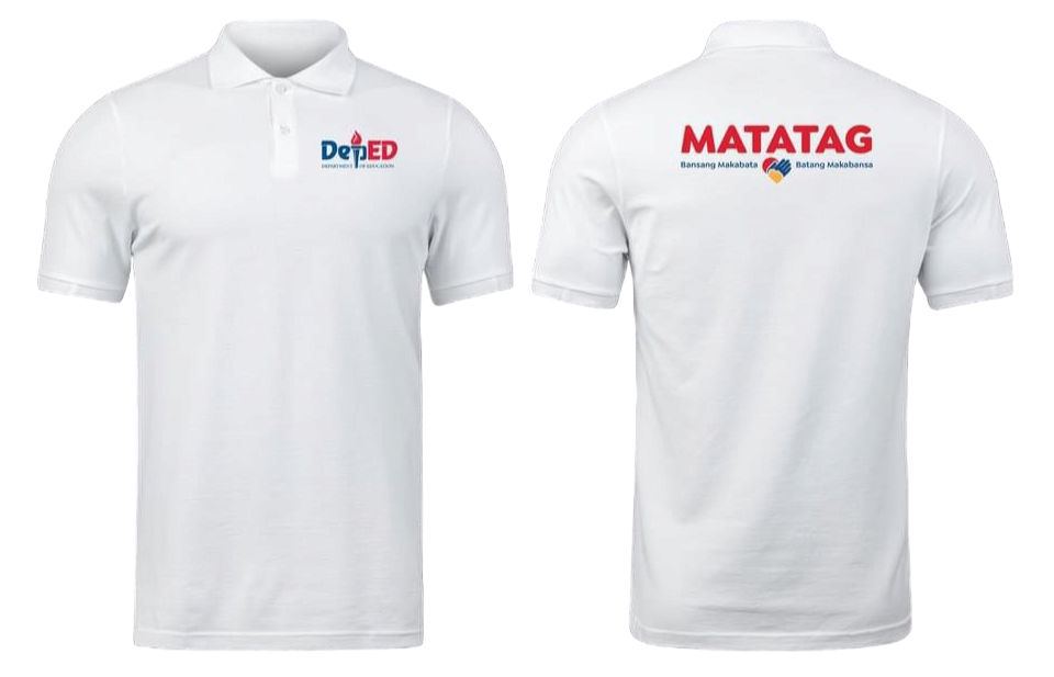 Customized DEPED MATATAG White Drifit Unisex Polo Shirt | Lazada PH