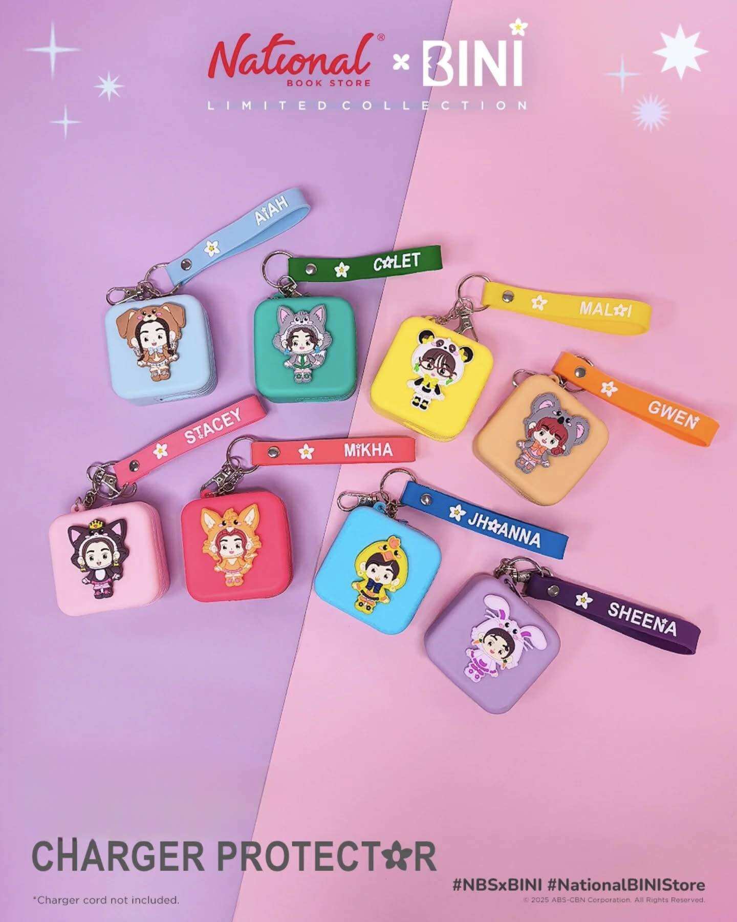 NBS X BINI OFFICIAL Merch Photocard Holder Charger Protector Cable Organizer