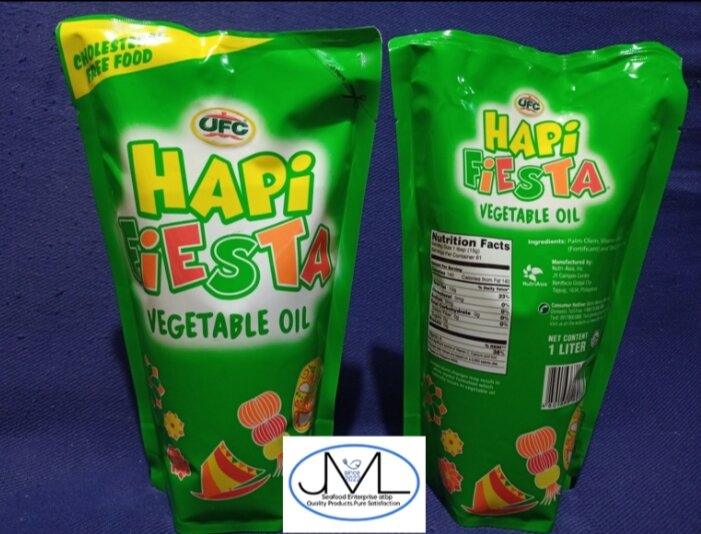 Authentic UFC hapi fiesta vegetable oil 900ml. 