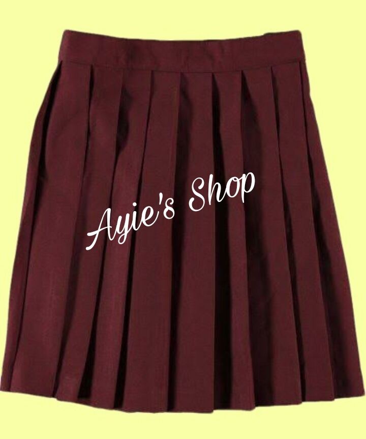 maroon skirt school