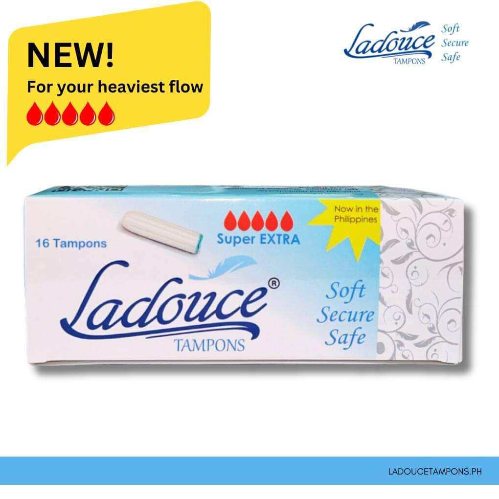 Ladouce® tampons SUPER EXTRA 16 pieces, 100% Organic tampons