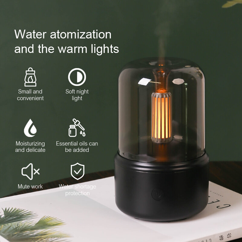 Product photo of KINSCOTER candle-light mini aroma diffuser from its Lazada listing
