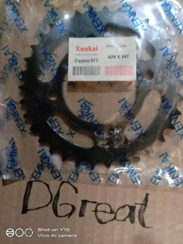 rear sprocket yamaha RS100/crypton/stx125/ytx125 Lazada PH