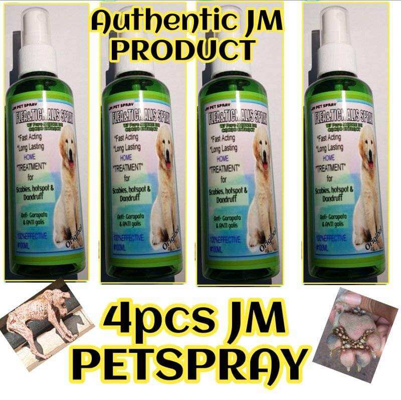 4pcs DOG SPRAY Anti fungal, dandruff & Gamot sa Galis w/ Madre de Cacao ...