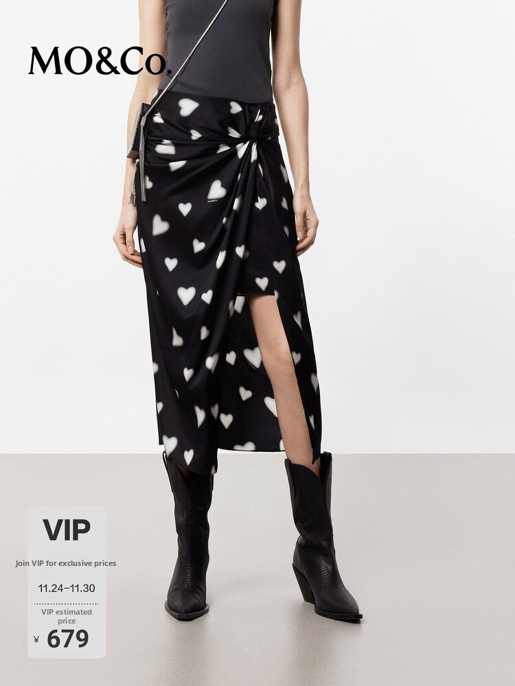 MO&Co. | High Waist Twisted Wrap Skirt Presyo 8,401 Piso*Libreng Shipping