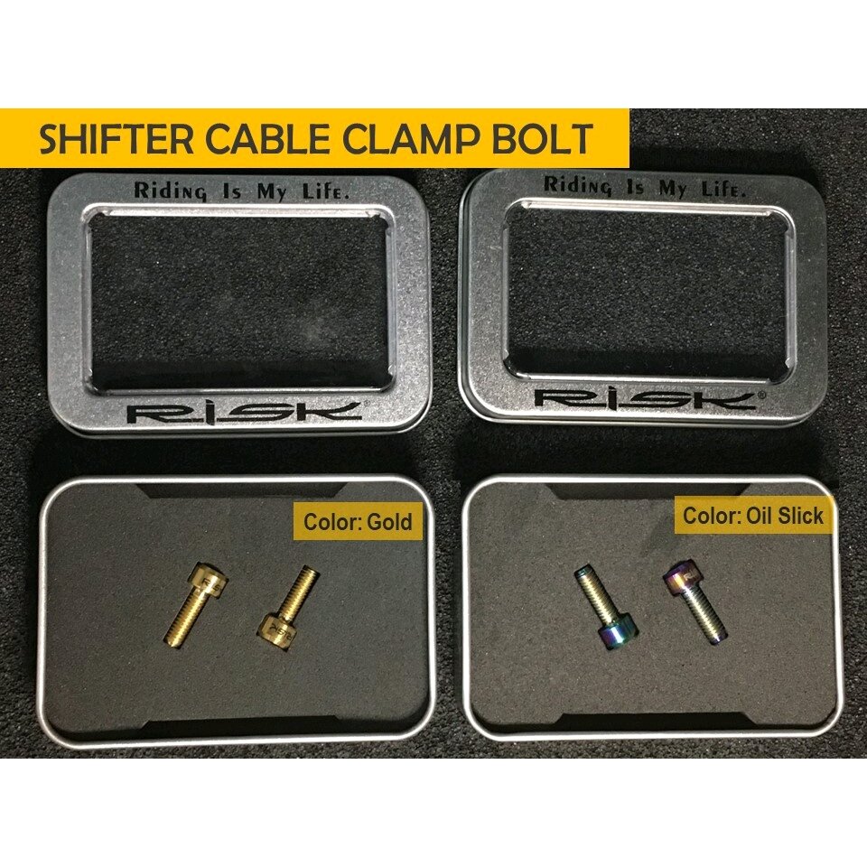 Risk Titanium Bolts Shifter Cable Clamp Bolts Lazada PH