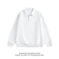 WUKONGYOUHUO | Heavy Weight Old Money Style Versatile Long Sleeve Men POLO Shirt 400G