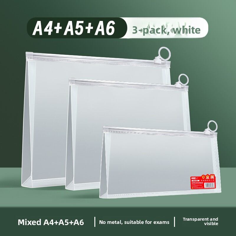 ZEEGO | Examination Special Clear Portable File Bag A4