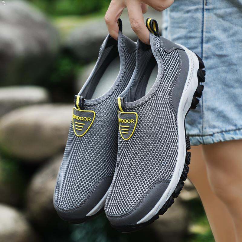 Extra Large Size Mesh Shoes Men's Summer Breathable 45 Outdoor Casual ...