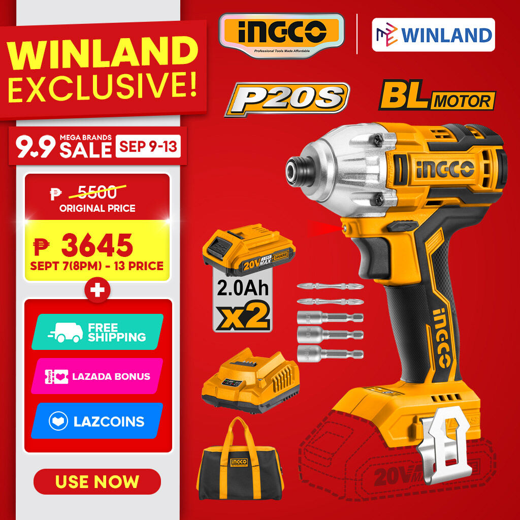 INGCO Cordless Impact Driver with Brushless Motor - ING-CT