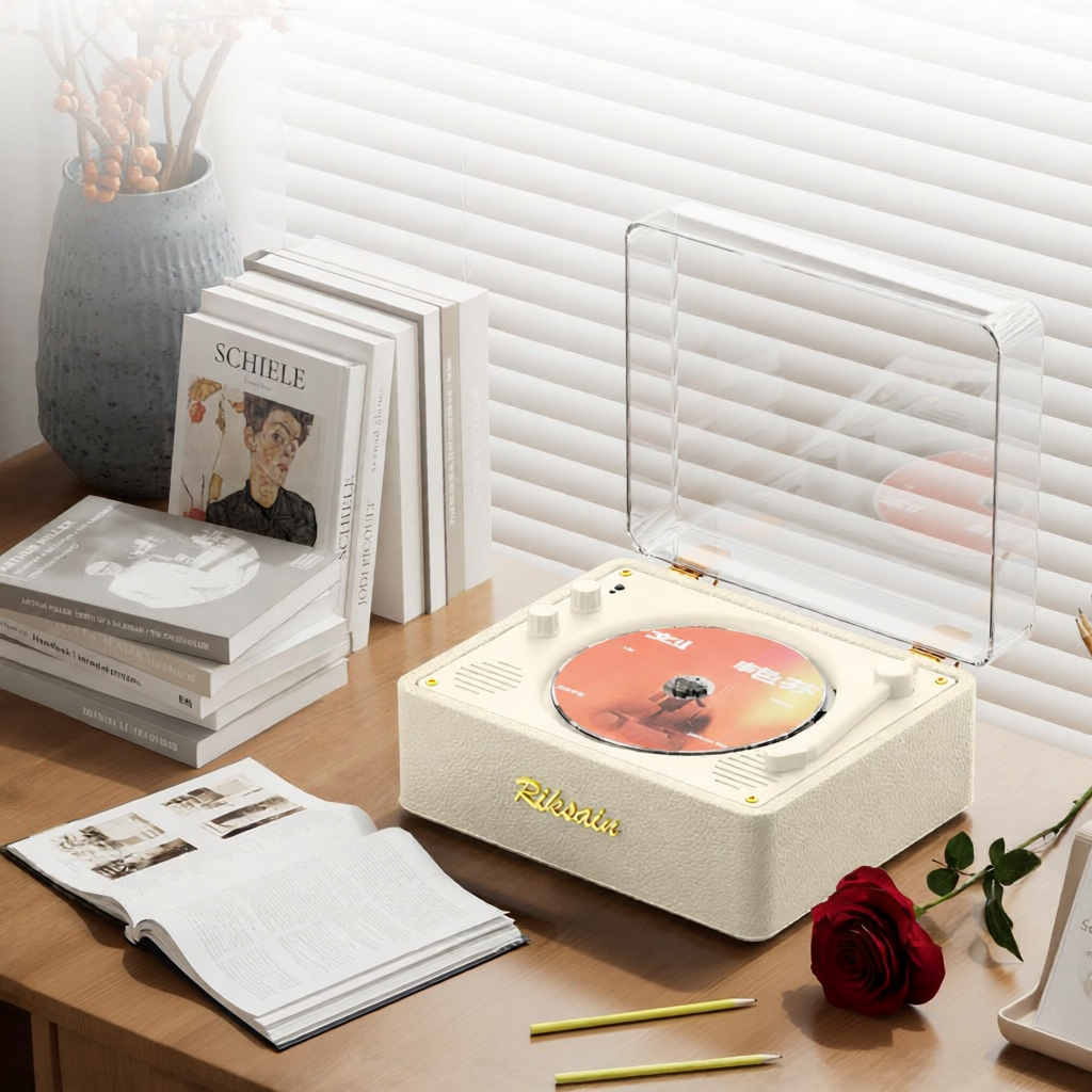 Bluetooth Music Retro Turntable CD Player