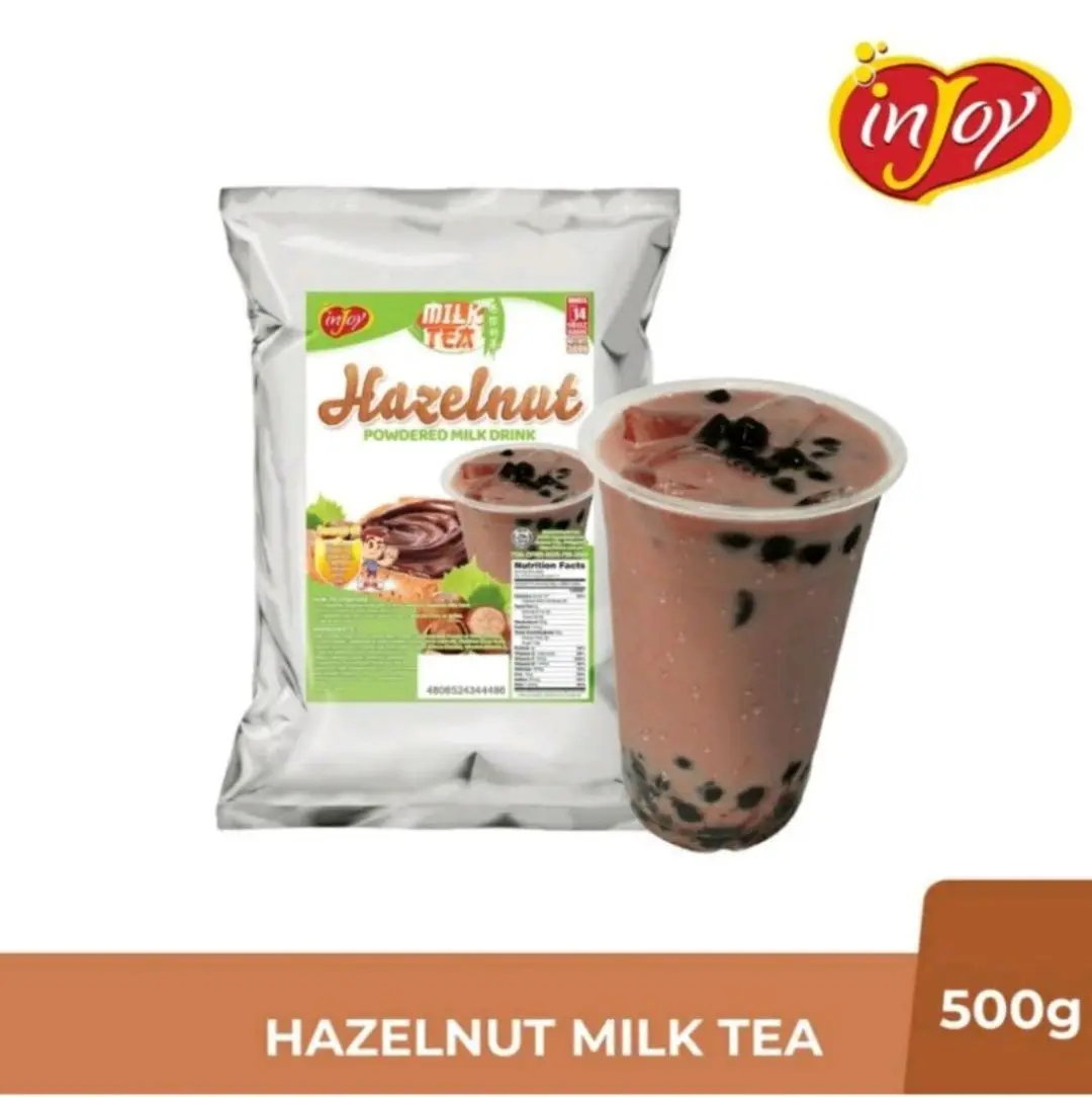 inJoy Hazelnut Milktea Powder 500g | Instant Premium Milktea Flavor