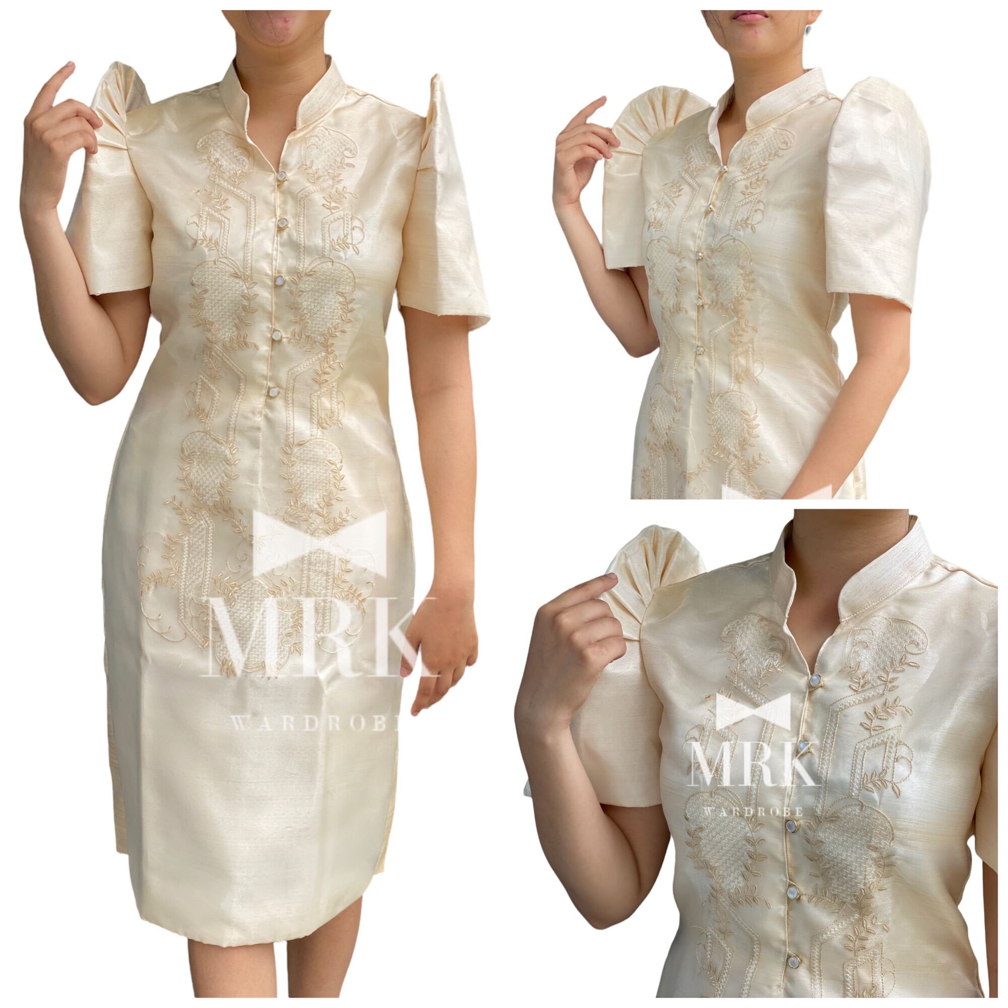 Marian Barong Dress Filipiniana | Lazada PH