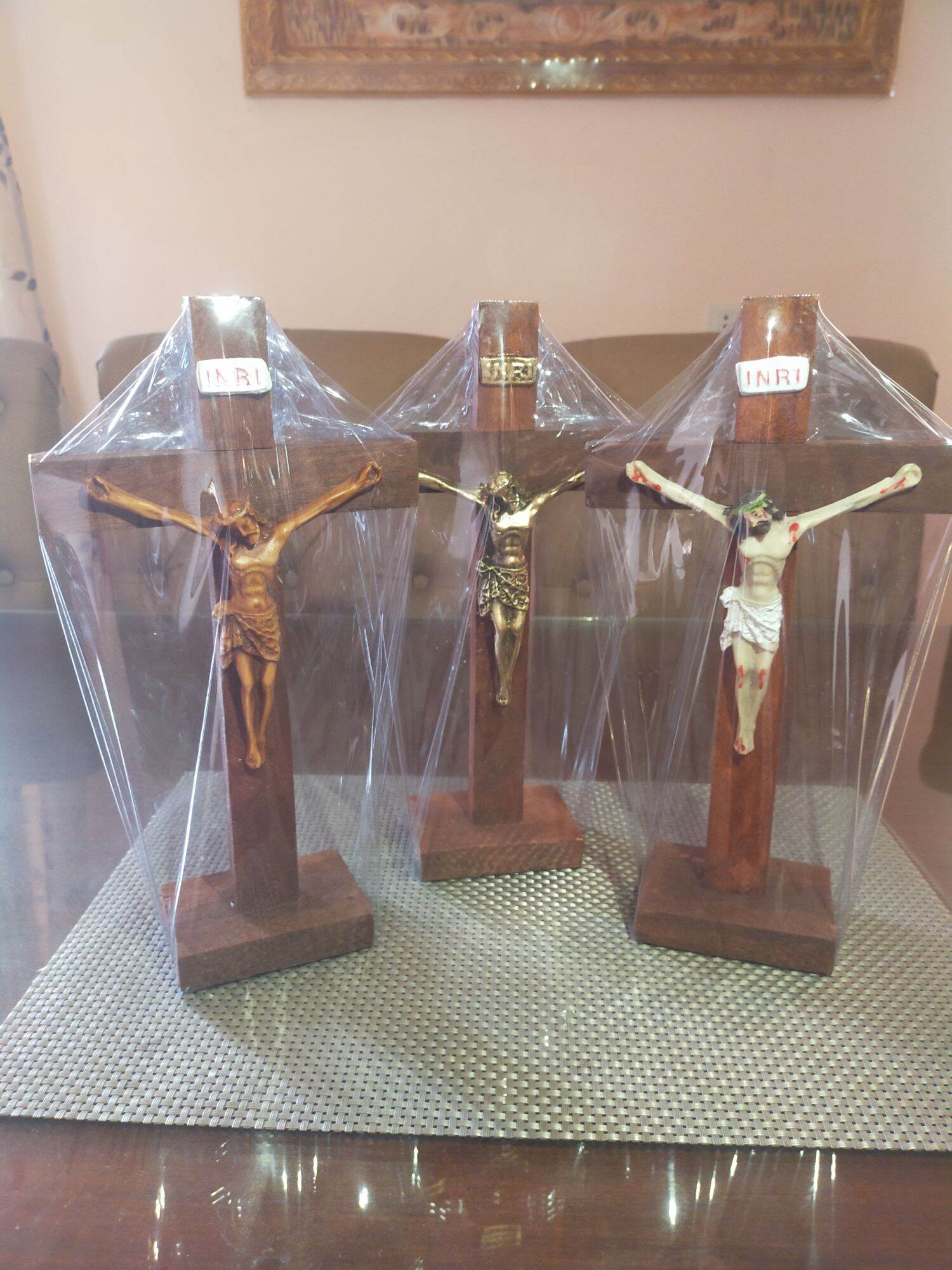 Crucifix Stand wood(12 inches)