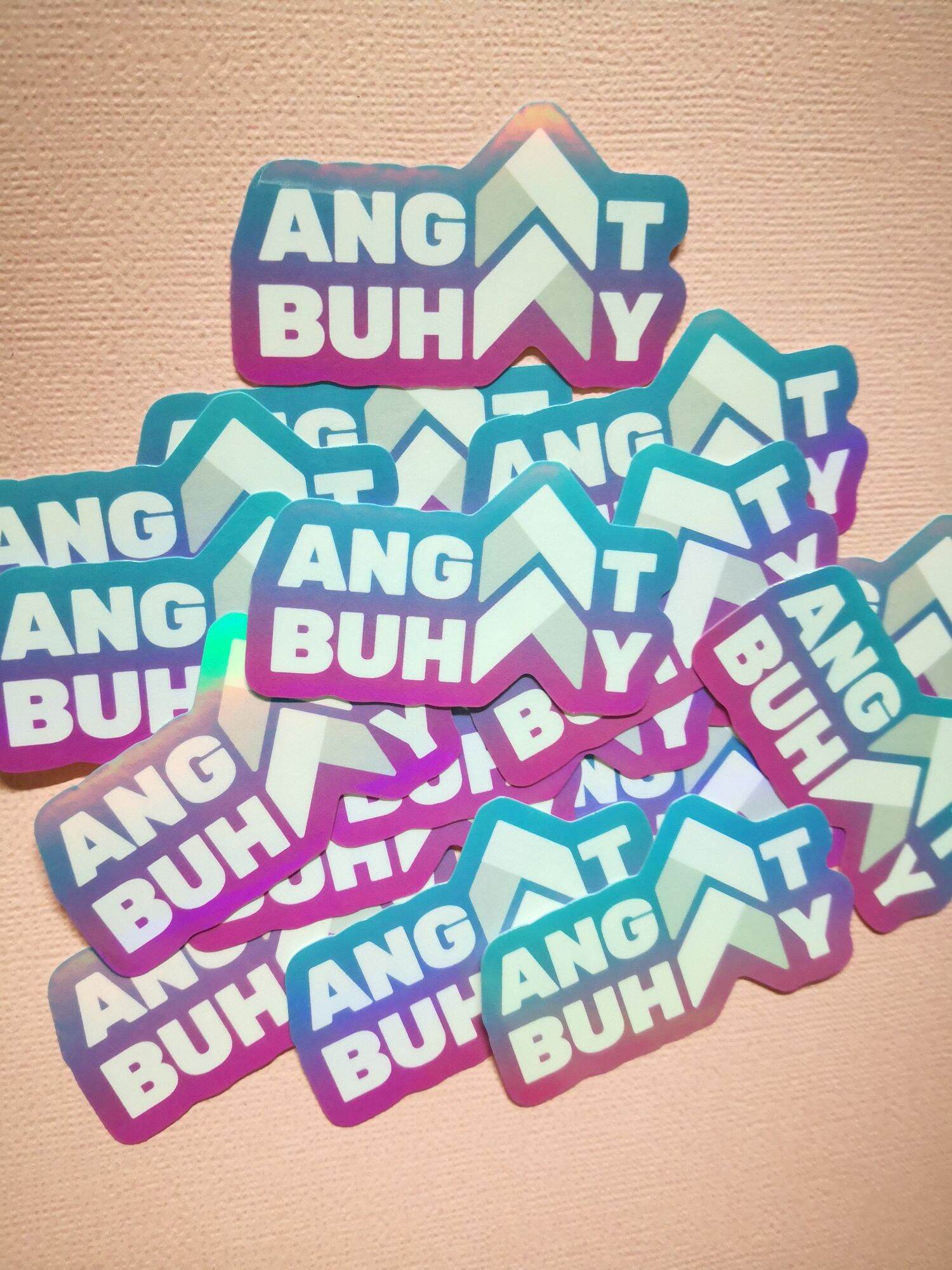 Angat Buhay Logo White Vinyl Sticker Lazada Ph 0143