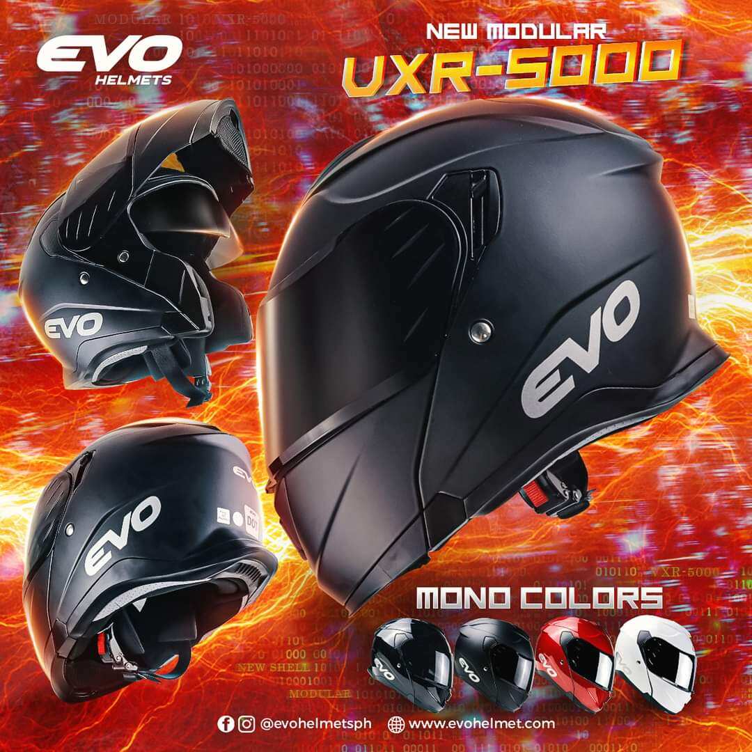 Evo Vxr Modular Full Face Dual Visor Helmet Lazada Ph