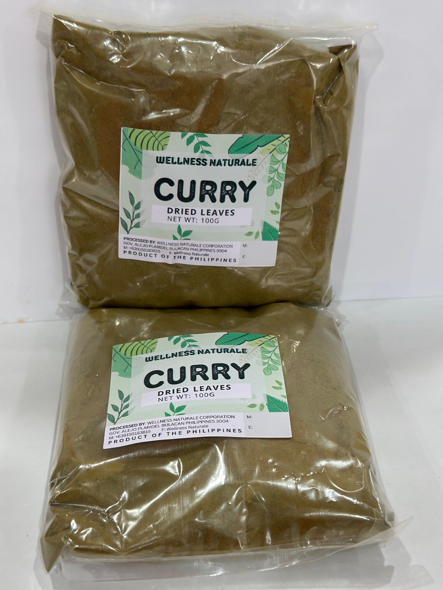 Curry Leaves Dry Pure Powder x 100 grams