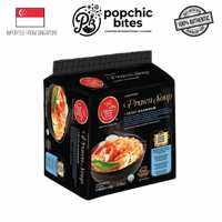 Prima Taste Instant Noodles Laksa Prawn Black Pepper Chili Crab Popchic Bites - Soup Packet Noodles - Imported from Singapore - 100% Authentic