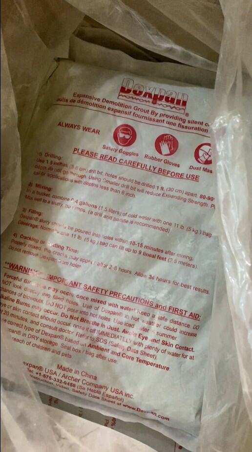 Dexpan Expansive Demolition Grout 44 Box For Concrete, 51 OFF